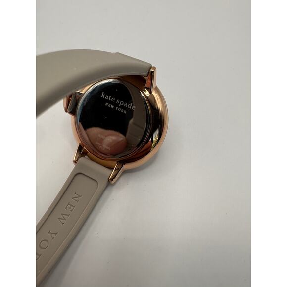 Kate Spade Ny Ksw1519 Women Watch Rose Gold Round Gray Silicone Strap Rose Gold main image 7